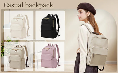 New Simple Large Capacity Backpack Women Travel Business Teacher Backpack Laptop Shoulder Bag Girl School Student Backpack Purse