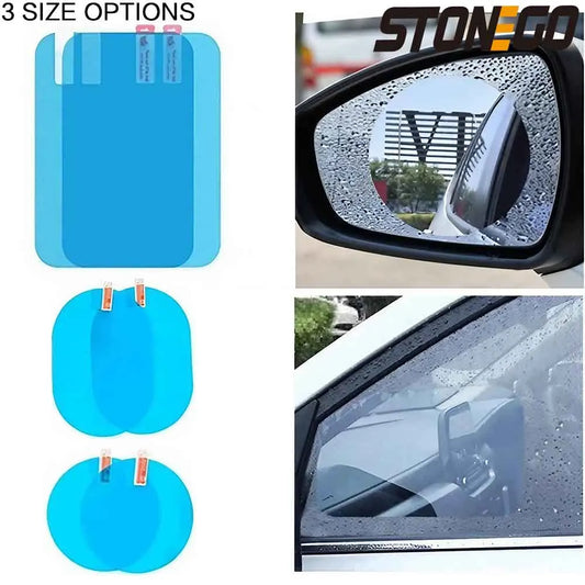 1 Pair/2 Pairs Car Rearview Mirror Rainproof Film, Clear Vision in Rain, Anti-Fog Car Mirror Sticker Accessories