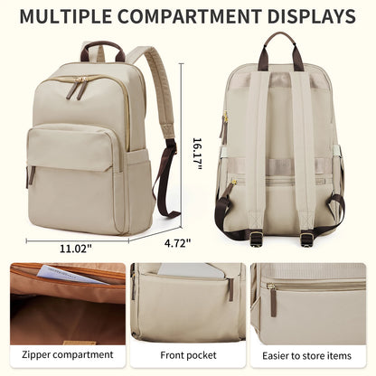 New Simple Large Capacity Backpack Women Travel Business Teacher Backpack Laptop Shoulder Bag Girl School Student Backpack Purse