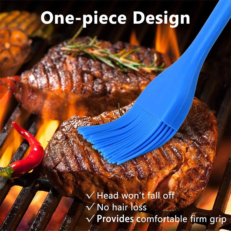 Silicone Basting Pastry Brushes Spatula Non-Stick BBQ Grill Baking Brush Spread Oil Butter Sauce Marinades Kitchen Cooking Tools