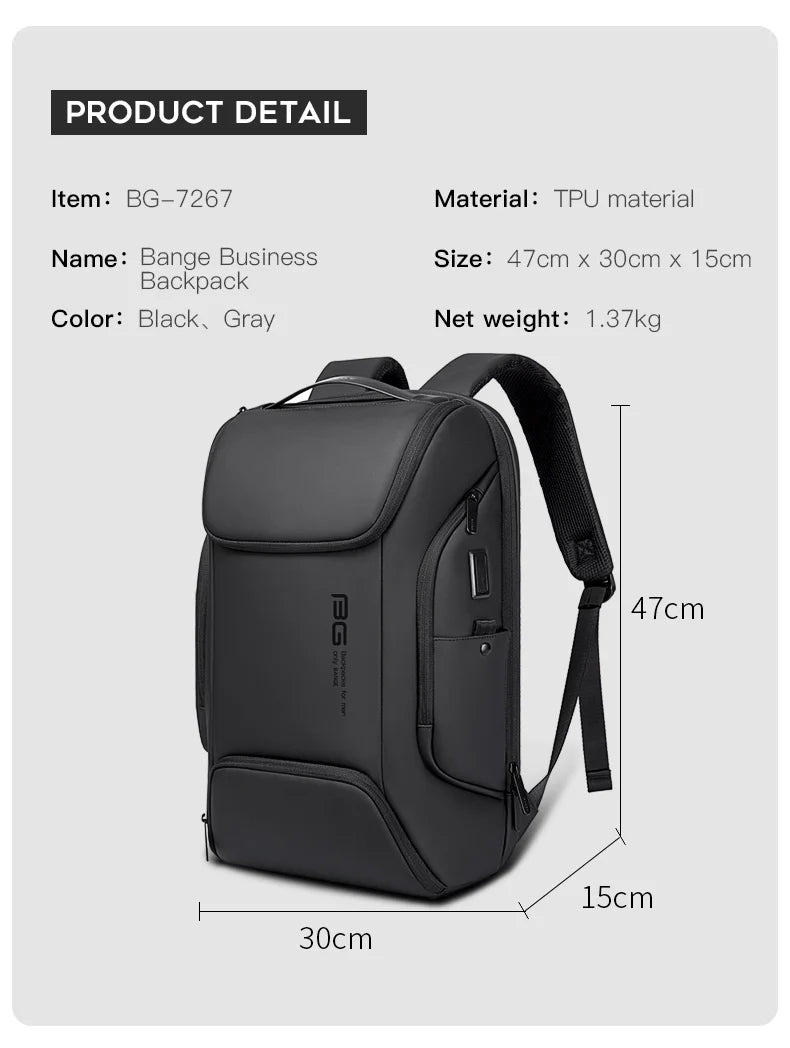 BANGE New Arrival Laptop Backpacks Multifunctional with WaterProof Big Capacity Daily Work Business Backpack Back Pack Mochila