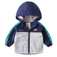 2024 Boys Jackets Children Hooded Outerwear Girls Warm Jacket Children Clothing Baby Outerwear Fashion Kids Zipper Coat Jacket