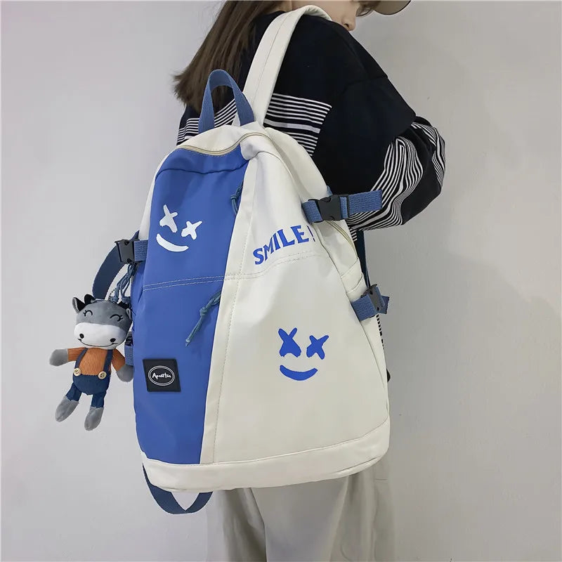 Fashion Big Backpack Winter Lovers Travel Bagpack Women Laptop Mochila For Teenager Bookbag New College School Bag Men Rucksack