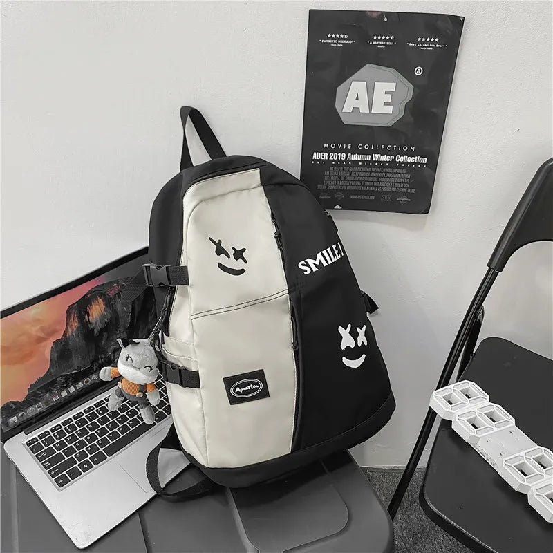 Fashion Big Backpack Winter Lovers Travel Bagpack Women Laptop Mochila For Teenager Bookbag New College School Bag Men Rucksack