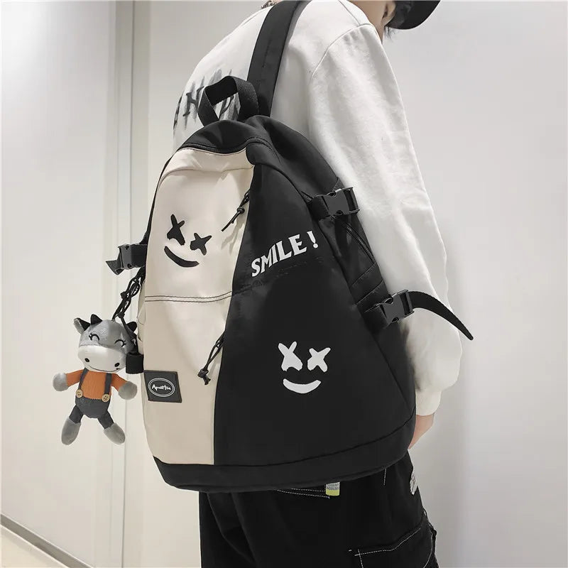 Fashion Big Backpack Winter Lovers Travel Bagpack Women Laptop Mochila For Teenager Bookbag New College School Bag Men Rucksack