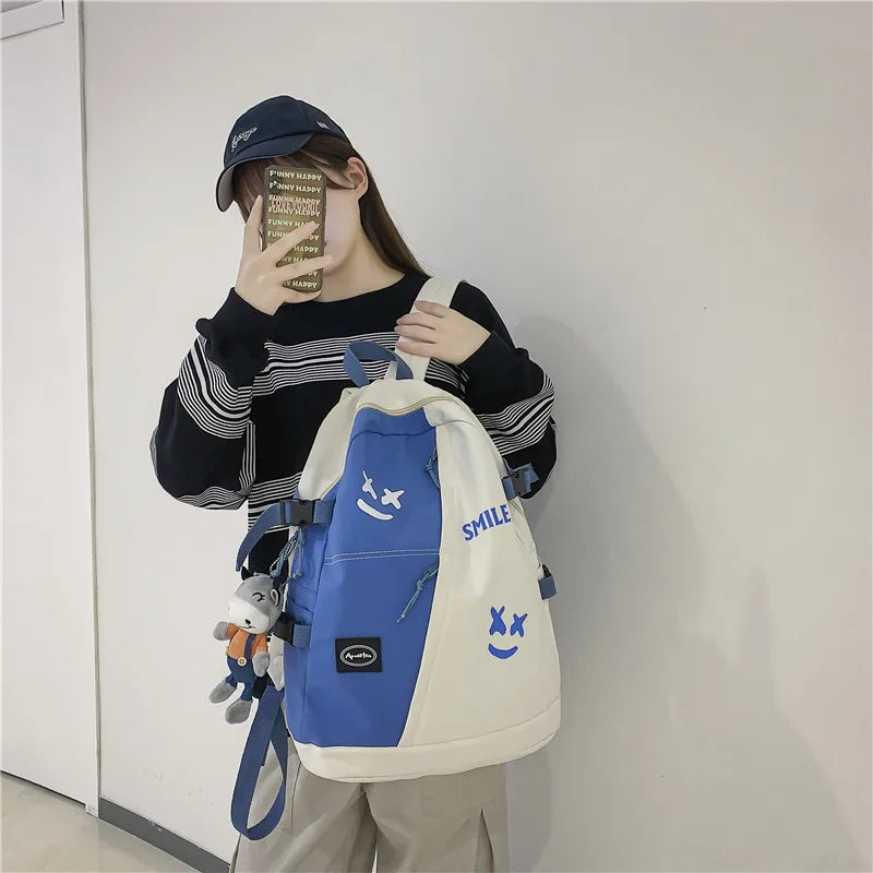 Fashion Big Backpack Winter Lovers Travel Bagpack Women Laptop Mochila For Teenager Bookbag New College School Bag Men Rucksack