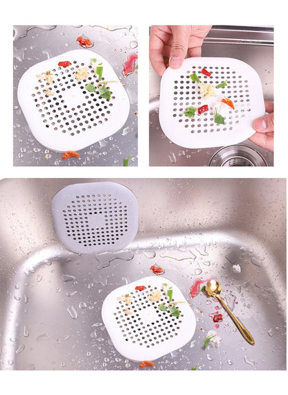 Shower Drain Plug Hair Catcher Stopper Kitchen Sink Strainer Sewer Silicone Bathroom Floor Bathtub Water Filter Home Accessories