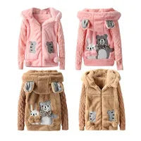 2024 Boys Jackets Children Hooded Outerwear Girls Warm Jacket Children Clothing Baby Outerwear Fashion Kids Zipper Coat Jacket