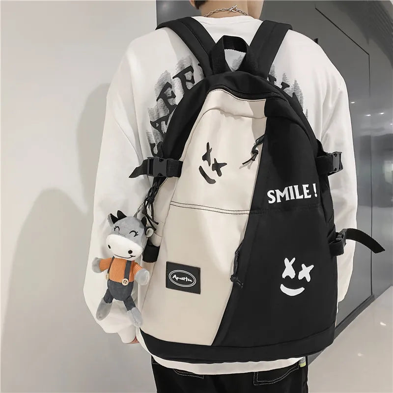 Fashion Big Backpack Winter Lovers Travel Bagpack Women Laptop Mochila For Teenager Bookbag New College School Bag Men Rucksack