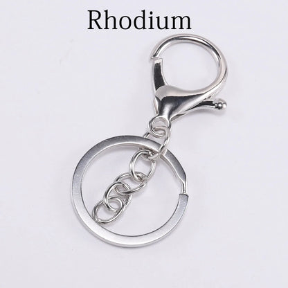 5pcs/lot Key Ring 30mm Keychain Long 70mm Lobster Clasp Key Hook Keyrings For Jewelry Making Finding DIY Key Chains Accessories