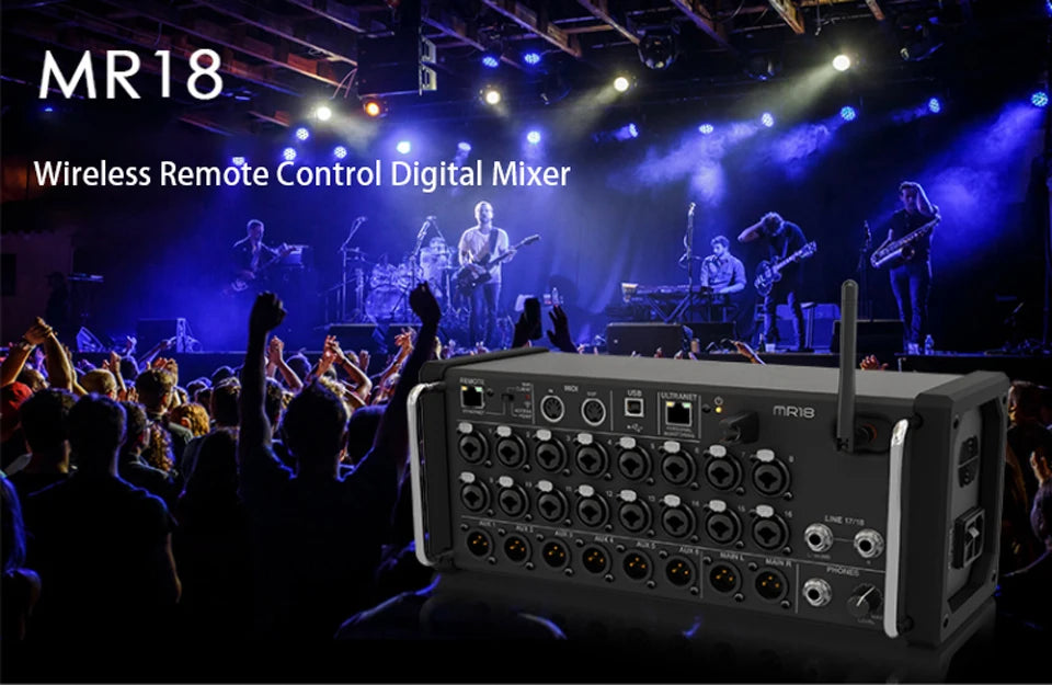 Air1:1 XR16/MR18 Professional Digital Mixing Studio Recording Console Dj Studio Wifi Digital Mixer Audio Multi-track Sound Table