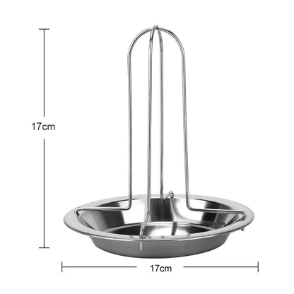 Chicken Roaster Rack Stainless Steel Roasting Grill Stand Kitchen Outdoor BBQ Tools Non-stick Grilled Chicken Plate