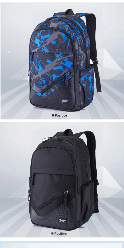 Camouflage printing school backpack Large-capacity orthopedic schoolbag for boys girls Laptop backpacks teen Nylon school bags