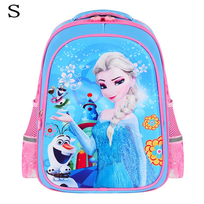 Disney New Kids Cartoon Elsa Anna Schoolbag Girls Princess Cute School Bag Children Backpacks For Grade 1-6 In Stock