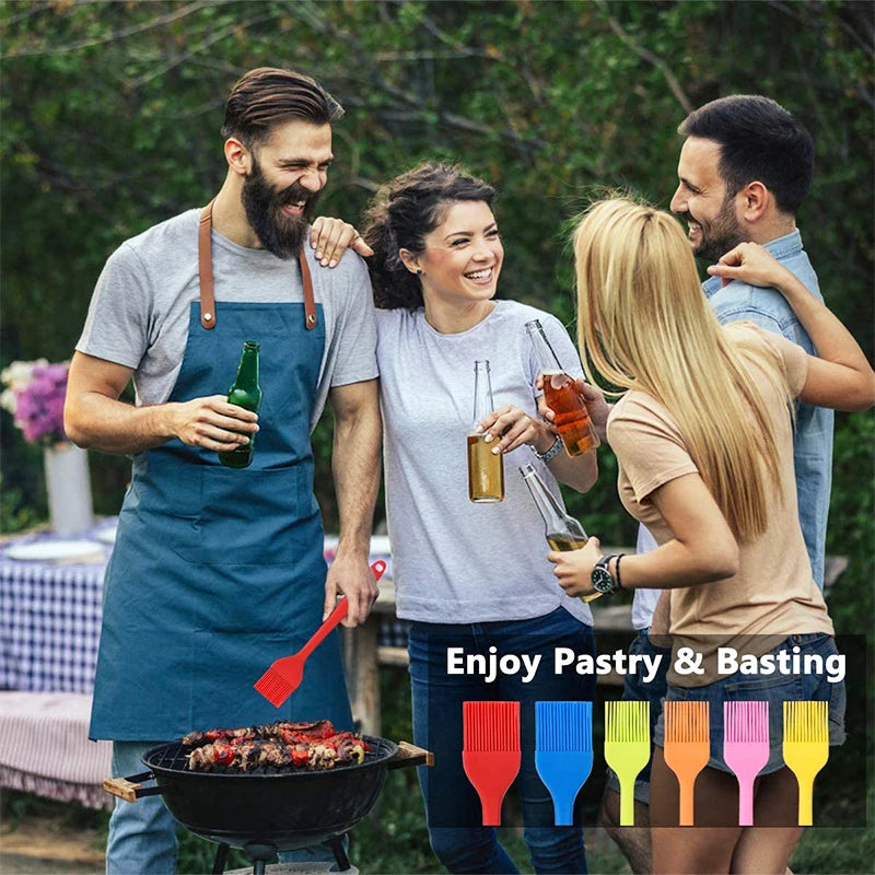 Silicone Basting Pastry Brushes Spatula Non-Stick BBQ Grill Baking Brush Spread Oil Butter Sauce Marinades Kitchen Cooking Tools