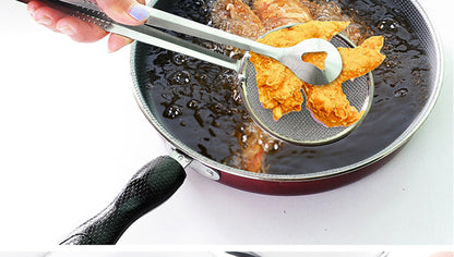 Kitchen Accessories Multifunction Stainless Steel Sieve Filter Spoon Fried Food Oil Strainer Clip Handheld Cooking Tools Gadgets