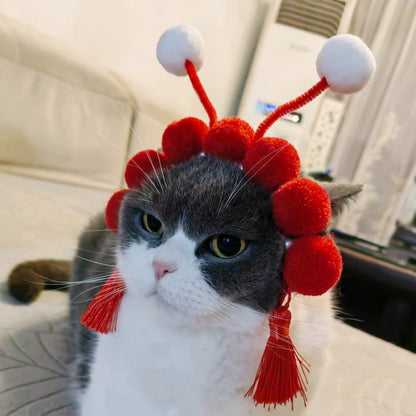 Funny Rabbit Headdress Scarf Barrettes Cute Cat