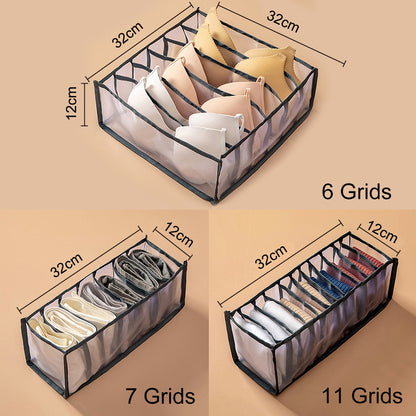 Home Organization Drawer Divider Home Dormitory Underwear Bra Socks Panty Storage Boxes Wardrobe Closet Cabinet Organizers