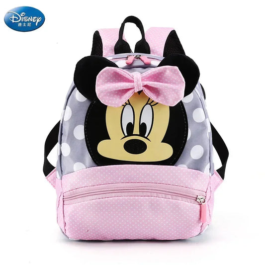 Disney Cute Backpack for Baby Boys Girls Pink Minnie Mickey Mouse Children Lovely Schoolbag Kindergarten Schoolbag Kids Gift