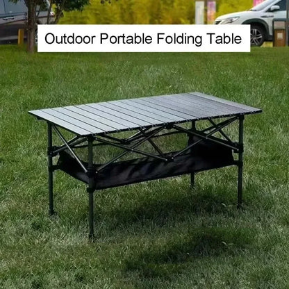 Outdoor Picnic Table With Easy Carrying Bag Lightweight For Self-Driving Trips Egg Roll Long Table Portable Camping Folding Desk