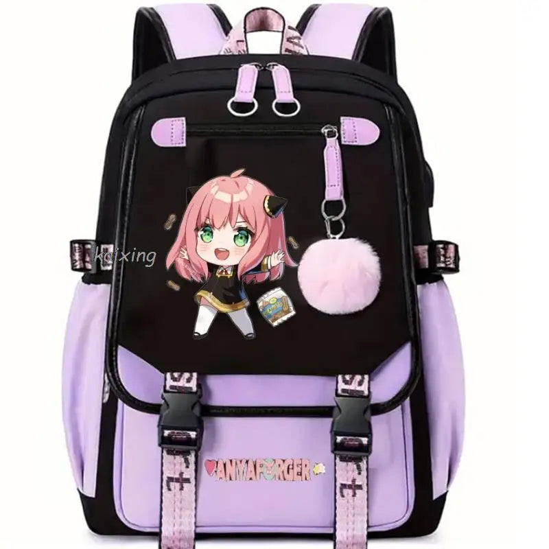 Hot Anime Spy X Family Backpack Teenage Girls Laptop Rucksack Student Shoulder School Bag Schoolbag Academy Bagpack Mochilas