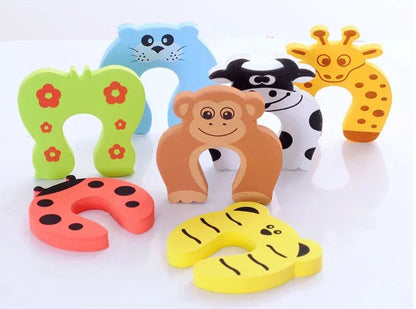 2/5pcs Baby Safety Door Stopper for Newborn Furniture Protection Anti-pinch Hand Cute Animal Care Child Lock Finger Protector