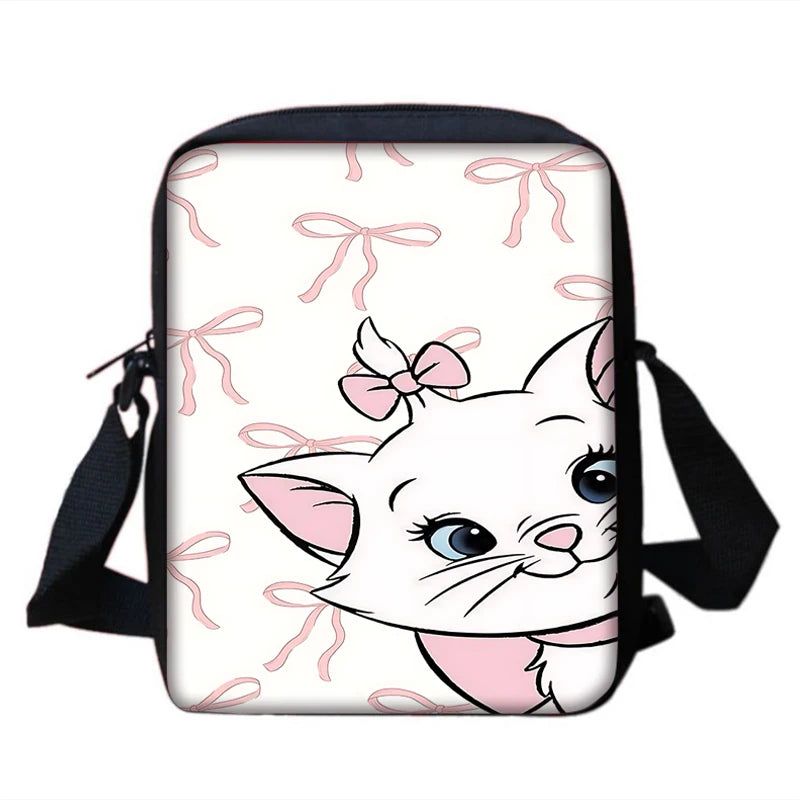 3Pcs Set  Disneys Marie Cat Child Backpacks Shoulder Bag Pencil Case Pupil Large Capacity School Bags for Boys Girls Best Gift