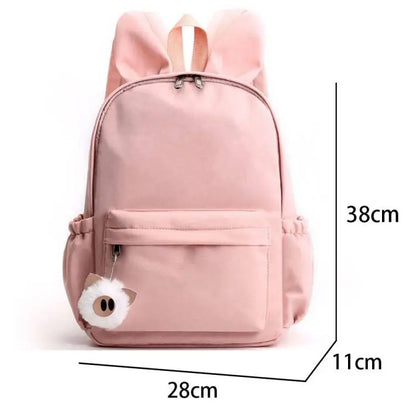 Disney Lilo Stitch Cute Backpack for Girl Boy Student Teenager Rucksack Women Casual School Bags Travel Rabbit Ears Mochila