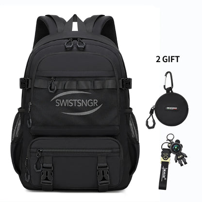 2024 New Large Airplane Travel Backpack for Girls Waterproof Fashion 15/17 Inch Laptop Backpacks Women Children Schoolbags Male