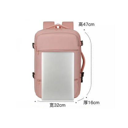 Travel Backpack Cabin Laptop Backpacks Pink Unisex Men Women School Bags