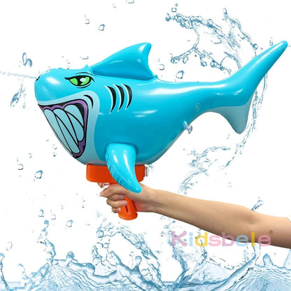 SharkWater Squirter Gun For Kid Super Water Blaster Soaker Summer Handheld Large Capacity Long Range Press Inflatable Water Toys