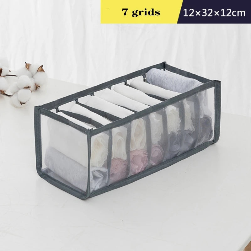 Organizer Panties Socks Storage Boxes Wardrobe Pants Clothes Underwear Drawers jeans Clothes Separator Bra Folding Divider