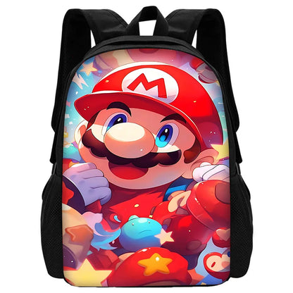 Cute M-MarioS Child School Backpack With Shoulder Bag Pencil Bags School Bags for Boys Girls Best Gift