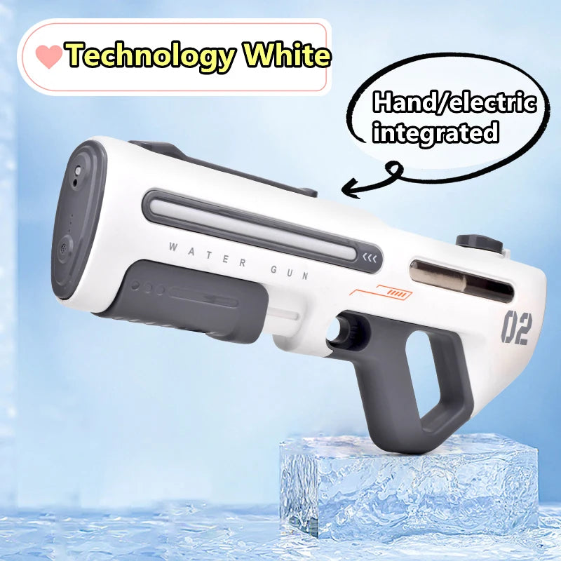 Electric/Manual 2-in-1 Water Gun High pressure Big Capacity High-Tech Automatic Water Blaster Soaker Guns Outdoor Toys For Kids