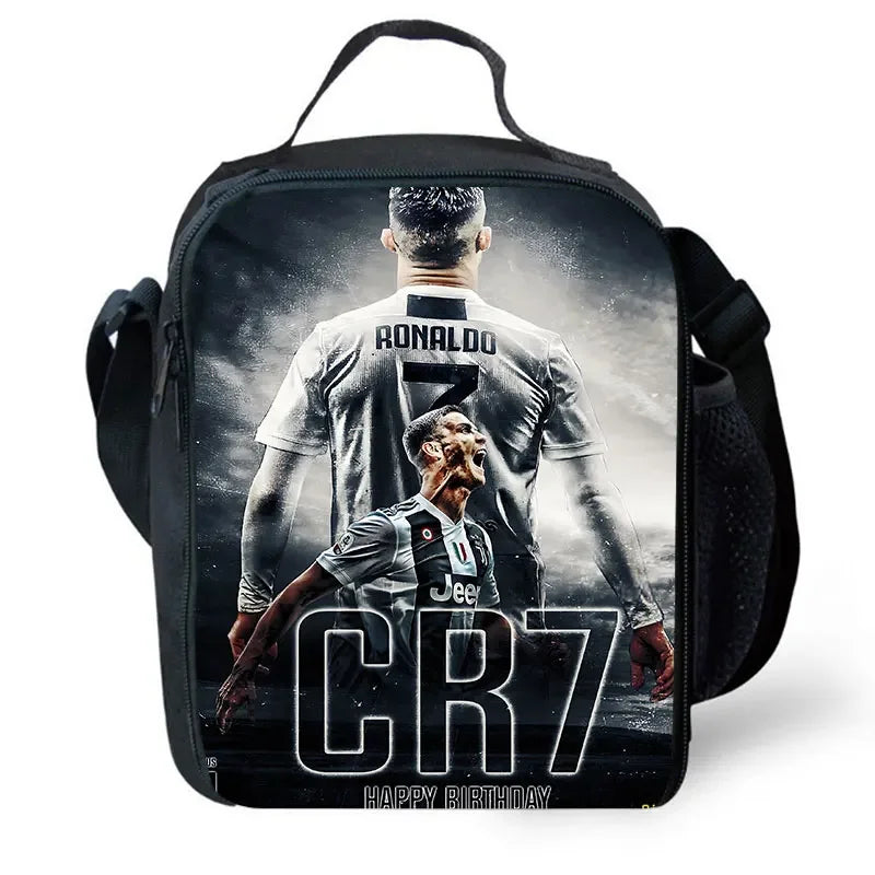 Cartoon C-CR7 Football-Stars Child Backpack,Lunch Bags,Pencil Bags for 4-8 Years Old Anime School Bags for Boys Girls Best Gift