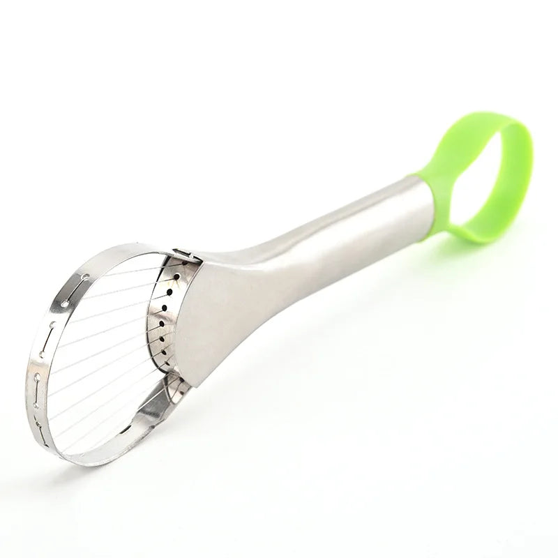 Avocado Slicer 2 In 1 Stainless Steel Avocado Cutter Peeler Knife Pitaya Kiwi Slicer Peeler Kitchen Gadget Fruit Vegetable Tools