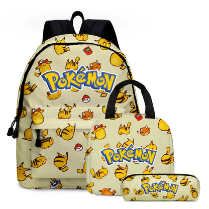 pokemon, pikachu, cartoon, elementary and middle school students' schoolbags, children's backpacks  anime  anime figure