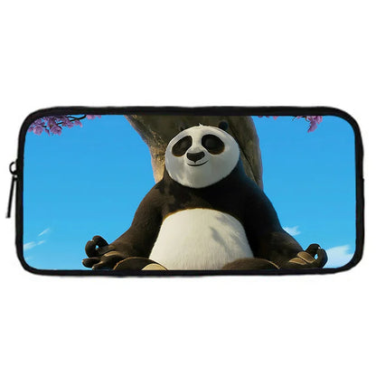 Cartoon Kung Fu Panda Child School Backpack With Shoulder Bag Pencil Bags School Bags for Boys Girls Best Gift