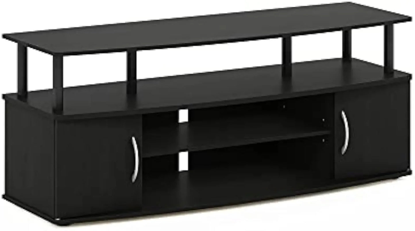 Large Entertainment Stand for TV Up to 55 Inch, Blackwood