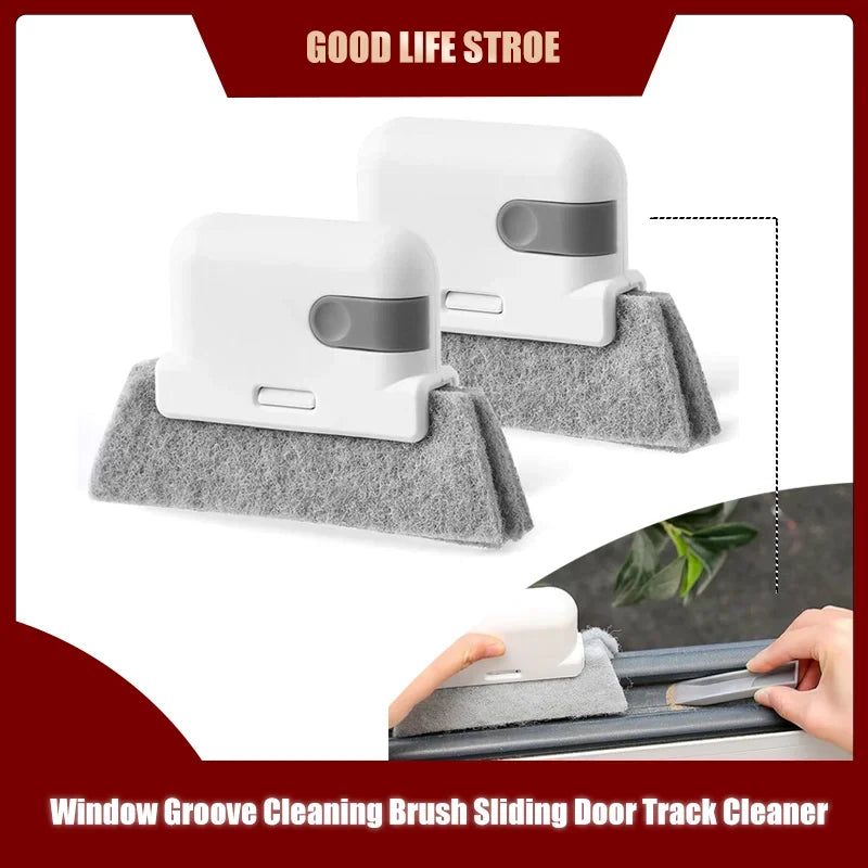 Window Groove Cleaning Brush Household Dead Corner Groove Scouring Pad Cleaning Tool Gap Brush Sliding Door Track Cleaner