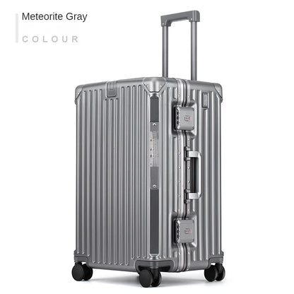 Over-sized Multi-Functional Travel Suitcases Large Capacity Luggage Aluminum Frame plus-Sized Universal Wheel Case Boarding Bag