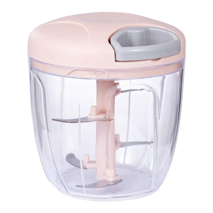 500/900ML Hand Chopper Manual Rope Food Processor Silcer Shredder Salad Maker Garlic Onion Cutter Kitchen Tool Accessories