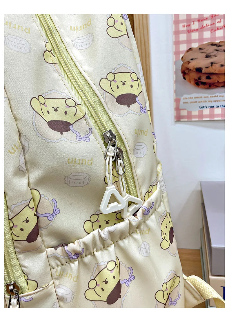 Sanrio Schoolbag Anime Kuromi Cinnamoroll My Melody Pochacco Student Backpack School Bag Large Capacity for Children Girls Boys