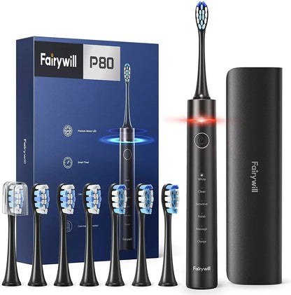 Fairywill P11 T9 P80 Electric Toothbrush Replacement Brush Heads,Compatible with fairywill P11 T9 P80,4/8/16pcs