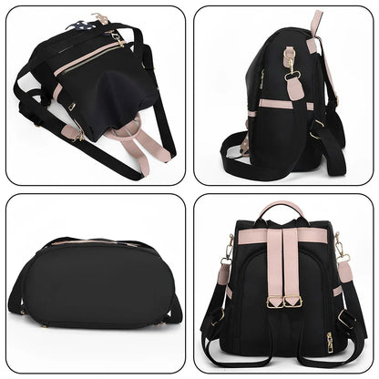 Women Backpack Waterproof Travel Organizer Casual Bag with Detachable Shoulder Strap Anti-Theft School Shoulder Bag New