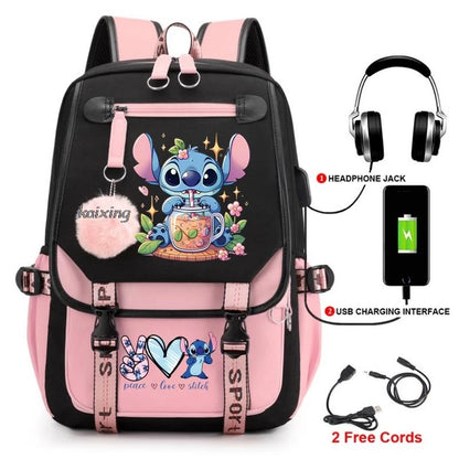 Hot Disney Lilo Stitch Backpack Girls Boys Student Teenager Back To School Rucksack Schoolbag Leisure Bag Women Mochilas Escolar