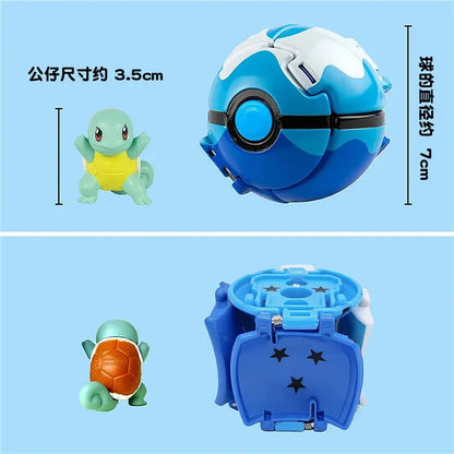 Pokemon Elf Ball Pokeball Anime Figure Cartoons Pikachu Charizard Piplup Kyogre Pocket Monster Pet Anime Action Model Toy Gifts