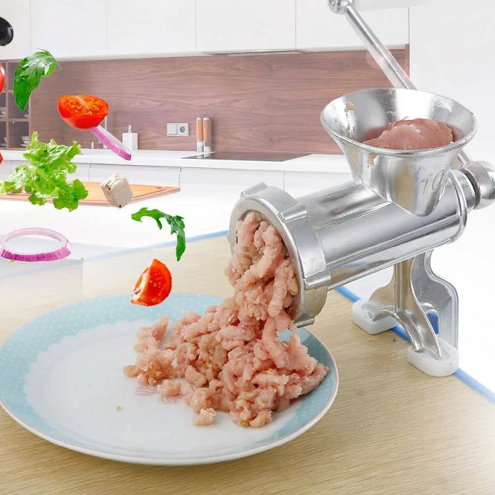 Adjustable Heavy Duty Meat Mincer Grinder Hand Operated Manual Kitchen Noodles Grinder Sausage Filler Fruit Beef Pasta Maker