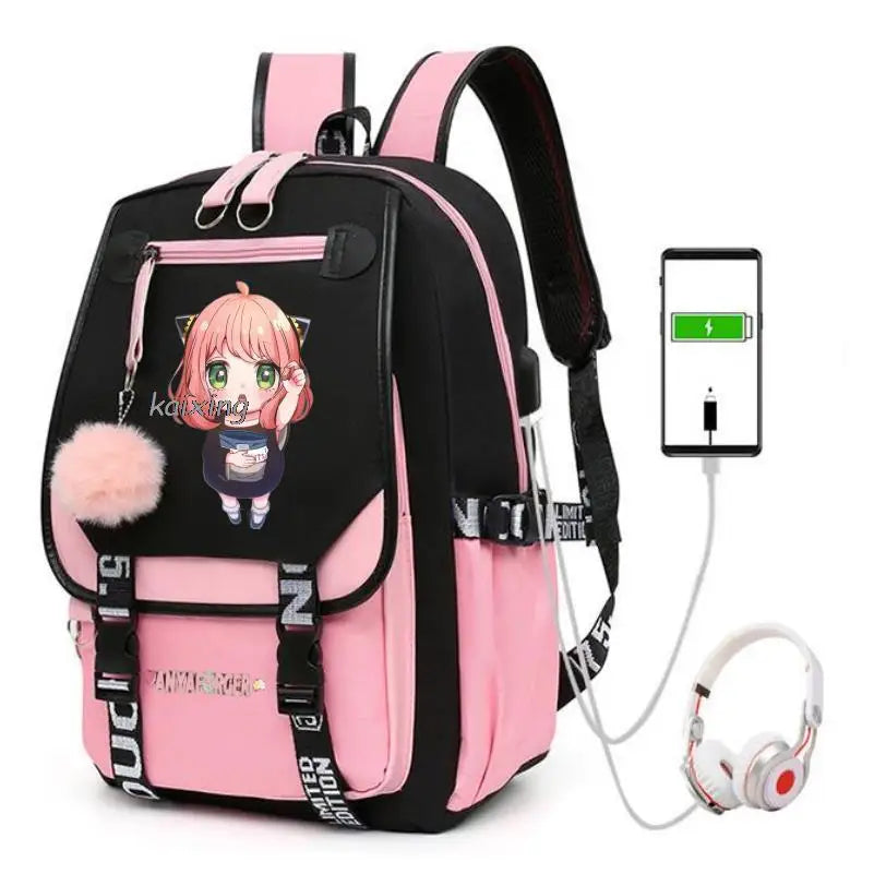 Hot Anime Spy X Family Backpack Teenage Girls Laptop Rucksack Student Shoulder School Bag Schoolbag Academy Bagpack Mochilas