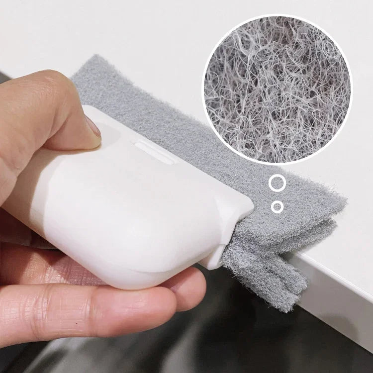 Window Groove Cleaning Brush Household Dead Corner Groove Scouring Pad Cleaning Tool Gap Brush Sliding Door Track Cleaner